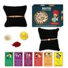 BOGATCHI Rakhi Sweets, Rakhi for Brother with Sweets | Rakhi with Sweets Combo | Rakhi for brother with gift sweets|Kaju Katli, 200g + 2 Rakhi+ Gold Coin+Roli Chawal + Free Rakhi Story Card |D -A4 view 1