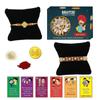 BOGATCHI Rakhi Sweets, Rakhi for Brother with Sweets | Rakhi with Sweets Combo | Rakhi for brother with gift sweets|Kaju Katli, 200g + 2 Rakhi+ Gold Coin+Roli Chawal + Free Rakhi Story Card |D -A3 view 1