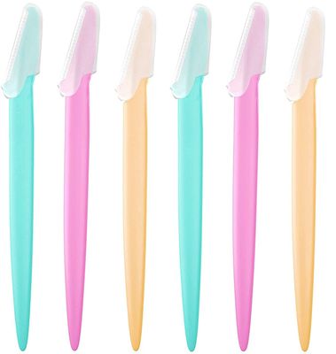 KHUSHI Women Face Razor Eyebrow & Facial Hair Removal Razor Safe & Painfree Remover Pack of 6 Razors