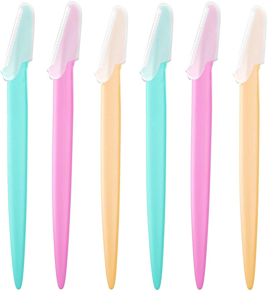 KHUSHI Women Face Razor Eyebrow & Facial Hair Removal Razor Safe & Painfree Remover Pack of 6 Razors