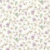 Boston International IHR 3-Ply Paper Napkins, 20-Count Cocktail Size, Fleurs Lilac Green view 1