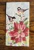 Boston International IHR 3-Ply Paper Napkins, 16-Count Guest Size, Poinsettia & Chickadees view 2