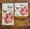 Boston International IHR 3-Ply Paper Napkins, 16-Count Guest Size, Poinsettia & Chickadees view 4