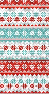 Boston International IHR 3-Ply Paper Napkins, 16-Count Guest Size, Reindeer Stripe