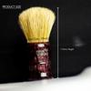 Pink Woolf Soft Boar Shaving Brush  28mm Knot, GLOSS RESIN MAROON HANDLE | Premium Lather with Shaving Cream or Soap | Gentle on Skin, Ideal for Wet Shaving view 3