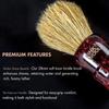 Pink Woolf Soft Boar Shaving Brush  28mm Knot, GLOSS RESIN MAROON HANDLE | Premium Lather with Shaving Cream or Soap | Gentle on Skin, Ideal for Wet Shaving view 4