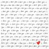 Boston International IHR 3-Ply Paper Napkins, 20-Count Lunch Size, Handwritten Heart view 1