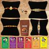 BOGATCHI Rakhi with Chocolates Gift pack, Rakhi for Brother with Chocolate Butterscotch Nuts, 50g + 4 Rakhi Set + Roli Chawal + Free Rakhi Story Card, Rakhi with sweets, Rakhi Chocolates Combo,C10 view 1