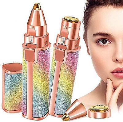 Gopendra Eyebrow Trimmer for Women, Portable Epilator for women, Face Hair Remover for Women,Face, Lips, Nose Hair Removal Electric Trimmer with Light