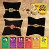 BOGATCHI Rakhi with Sweets Combo | Rakhi Gift for Brother | Rakhi for brother with gift sweets | Rakhi Gift Hamper|Soan Papdi, 200g + Rakhi Set of 3 +Roli Chawal + Free Rakhi Story Card-SP14 view 1