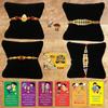BOGATCHI Rakhi with Sweets Combo | Rakhi Gift for Brother | Rakhi for brother with gift sweets | Rakhi Gift Hamper|Soan Papdi, 200g + Rakhi Set of 4 +Roli Chawal + Free Rakhi Story Card-SP25a10 view 1