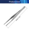 Hegebeck Stainless Steel Tweezers Straight Multi Purpose Tweezer Tweezers Hand Tool for Plants Splinter Facial Ingrown Hairs Remover with Round Tip 14cm 2pcs view 2