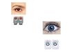 RED AND DARK AQUA BLUE MD SPARKLE 2 PAIR MONTHLY COLOR CONTACT LENS WITH CASE, LENS HOLDER AND 60 ML SOLUTION (PACK OF 2 PAIR) view 1