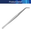 Hegebeck Stainless Steel Tweezers Long Handle Straight Tweezer Handmade Multipurpose Repairing Kit For Eyebrow Hair Remover Ingrown Hairs Remover with Bent Tip 18cm 1pcs view 4