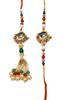 BOGATCHI Rakhi for Brother and Bhabhi with Sweets|Rakhi for Bhai and Bhabhi|Rakhi sweets with Lumba Set| Lumba Rakhi Combo| Rakhi Lumba Set of 2| Bhaiya Bhabhi Rakhi Set with Sweets|LMBLa2 view 3
