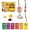 BOGATCHI Rakhi for Brother and Bhabhi with Sweets|Rakhi for Bhai and Bhabhi|Premium Lumba Rakhi Set| Lumba Rakhi Combo| Rakhi Lumba Set of 2| Bhaiya- Bhabhi Rakhi Set with Sweets|LMSPa-15 view 3