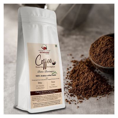 Baba Budangiri 100% Arabica Coffee Powder | 0% Chicory, 250 Gm GiTAGGED