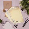 80pcs Vintage Writing Paper Antique Looking Papers Classic Aged Stationery Paper view 3