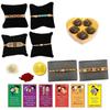 BOGATCHI Rakhi with chocolates gift pack, Rakhi and chocolate combo, Rakhi gift for brother with chocolate, (5pcs)+Rakhi(6) +Roli Chawal+ Rakhi Story Card +Gold Coin, Rakhi with sweets, RKH5Ha46 view 1
