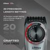 Litmus Ct-100 Men Beard & Body Trimmer With Hard Shell Carry Case | 20 Length Settings With Comb Lock | 100 Mins. Cordless Run Time | Led Battery Display | Stainless Steel Precision Blades view 2
