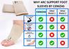 CALIST Unisex Flat Arch Support Pad Socks for Foot Pain Relief, Free Size - 1 Pair view 2