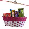 Astonished Retail Sweet Gift Basket | Bro Design Rakhi Chocolate for Brother | Rakhi Chocolate Hamper | Roli, Chawal, Chandan, Misri | 473123 view 1