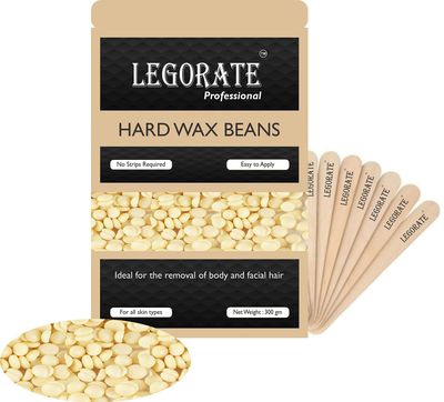 Legorate White Chocolate Hard Wax Beads All Purpose Painless Hair Removal Beans Stripless Wax 300 Gm
