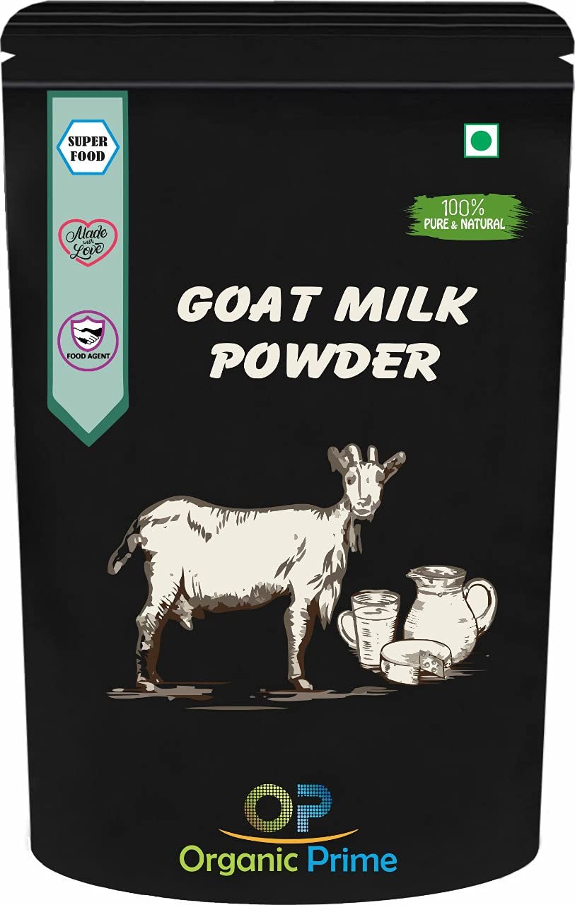 Organic Prime Goat Milk Powder | Freeze Dried, Gluten Free, No Additives, No Preservatives - 200 GM by Organic Prime
