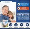 PEELAWAYS Disposable Sheets Mattress Protector  Singles Fitted Cover  Waterproof Bed Pad for Incontinence, Bedwetting, Hospitals (3, Singles) view 4