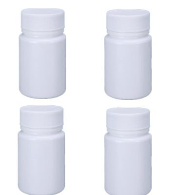 SHUILING 4PCS Empty Medicine Pill Organizer Plastic Medicine Pill Bottles Reagent Bottle Liquid Solid Powder Capsules Case Pill Chemical Containers with Screw Cap