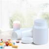 SHUILING 4PCS Empty Medicine Pill Organizer Plastic Medicine Pill Bottles Reagent Bottle Liquid Solid Powder Capsules Case Pill Chemical Containers with Screw Cap view 2