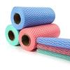 Economy 2 Ply Kitchen Printed Tissue/Towel Paper Roll - Washable and Reusable- 1 Roll (140 Pulls Per Roll)- 60 GSM, BLUE view 1