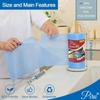 Highly Absorbent 2 Ply Kitchen Printed Tissue/Towel Paper Roll - Washable and Reusable- 1 Roll (140 Pulls Per Roll)- 60 GSM, BLUE view 2