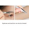 jaxiria Nose Hair Trimmer,Eyebrow Trimmer,Facial Grooming Scissors For Ear,Nose,Nostril And Mustache Trimming - For Men And Women. Comes With Clear Box. (Round Tip) view 3