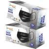 Diligent- We Care For your Life Black Non-Woven Fabric 3 Layer Surgical Disposable Certified Face Mask With Nose Clip and Soft Ear loop (Black-100 Masks) For Men & Women view 1