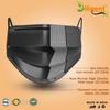 Diligent- We Care For your Life Black Non-Woven Fabric 3 Layer Surgical Disposable Certified Face Mask With Nose Clip and Soft Ear loop (Black-100 Masks) For Men & Women view 4