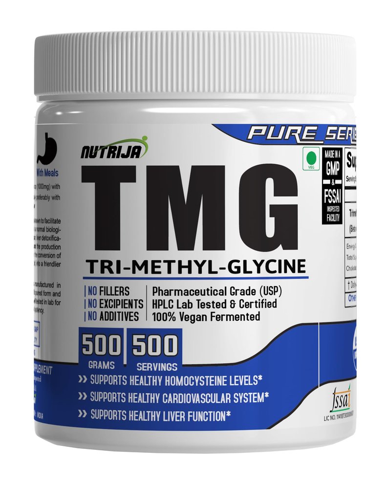 Nutrija-TRIMETHYLGLYCINE (TMG)(Betaine Anhydrous) - 500 grams