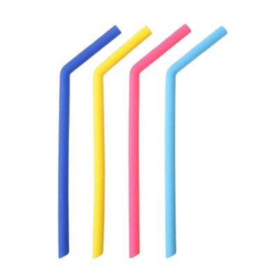 Ali Shipping Food Grade Silicone Straws (4pcs) Food Grade Silicone Straws for Drinking- Eco-Friendly
