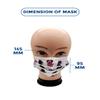 C-Cure Meltblown Fabric Kids 3 Ply Disposable Face Mask with Nose Clip for Boys & Girls, Suitable for Children Aged 5 to 12 Years (Multicolor, Pack of 200) for Unisex view 3