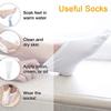 Dry Feet Healing Socks for Men and Women 4 Pair Lotion Moisturizing Socks Spa Overnight Absorbing for Dry Cracked Feet view 2