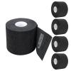 Disposable Neck Strips 5 Rolls, Ooloveminso Barber Stretchy Paper Neck Band Hairdressing Accessory for Salon Haircut Styling 500 Strips (Black) view 1