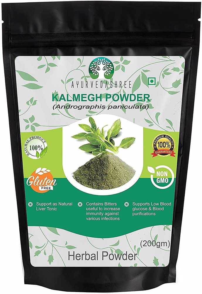 AYURVEDASHREE Andrographis paniculata Powder 200 Gm I Kalmegh Powder I Bitter Herb I Supports Immune Health and Respiratory Health I Non-GMO Sustainably Sourced No Additives or Fillers Vegan