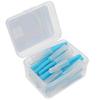 ARTIBETTER 40pcs 1. 0mm Blue Floss Pick Brush Interdental Brush Flossing Head Oral Brush Flosser Toothpick Cleaning Tools Oral Care Floss Pick view 1
