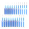 ARTIBETTER 30pcs Blue 0. 7mm Interdental Pick Brushes Retractable Floss Head Toothbrush Cleaning Teeth Brushes Between Teeth Pick Brush Flosser view 1