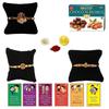 BOGATCHI Rakhi with SugarFree Chocolates Combo|Rakhi Set with Sugar Free Chocolates |Rakhi and Sugar Free Chocolate Almonds(100g)+Rakhi(3) +Roli Chawal+ Rakhi Card +Gold Coin|ChAlmd019 view 1