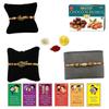 BOGATCHI Rakhi with SugarFree Chocolates Combo|Rakhi Set with Sugar Free Chocolates |Rakhi and Sugar Free Chocolate Almonds(100g)+Rakhi(3) +Roli Chawal+ Rakhi Card +Gold Coin|ChAlmd010 view 1