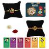 BOGATCHI Rakhi with Sweets, Rakhi for brother with sweets, Rakhi with sweets for brother, Rakhi for brother with gift sweets, Kaju Katli + Rakhi Set of 2 +Roli Chawal+ Rakhi Story Card |KAJURKHI-2-85 view 1