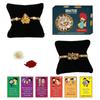 BOGATCHI Rakhi with Sweets, Rakhi for brother with sweets, Rakhi with sweets for brother, Rakhi for brother with gift sweets, Kaju Katli + Rakhi Set of 2 +Roli Chawal+ Rakhi Story Card |KAJURKHI-2-64 view 1