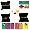 BOGATCHI Rakhi with SugarFree Chocolates Combo|Rakhi Set with Sugar Free Chocolates |Rakhi and Sugar Free Chocolate Almonds(100g)+Rakhi(3) +Roli Chawal+ Rakhi Card +Gold Coin|ChAlmd012 view 1