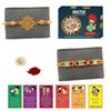 BOGATCHI Rakhi with Sweets, Rakhi for brother with sweets, Rakhi with sweets for brother, Rakhi for brother with gift sweets, Kaju Katli + Rakhi Set of 2 +Roli Chawal+ Rakhi Story Card |KAJURKHI-2-56 view 1